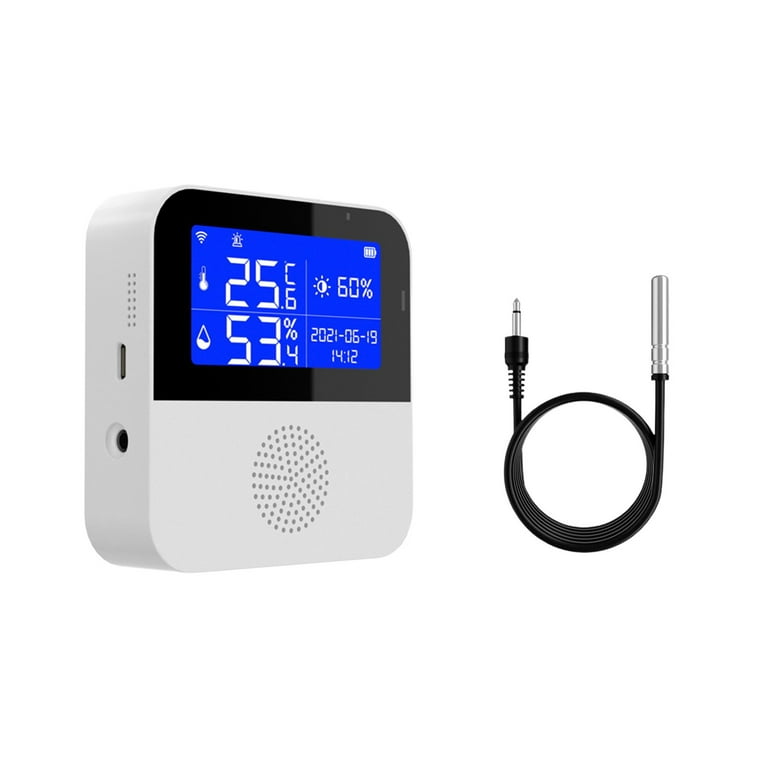Tuya WiFi Temperature and Humidity Sensor External Probe LCD