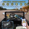thumbnail image 6 of 24V 7AH Power Car Wheels with Remote Control, Licensed Toyota FJ Ride on Cars for Big Kids, 2 Seater Electric Car with 4 Motors, Music, LED Light, Green, 6 of 10
