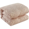 thumbnail image 5 of Nanshing Textured Geometric Pattern 7 Piece Cassy Comforter Set, Blush, Queen, 5 of 5