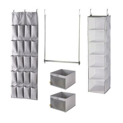 Neatfreak 5 Piece Closet Organizer Kit (Fits Most 4 To 6 FT Closets)