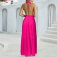 thumbnail image 4 of WILLBEST Robe Mini à Sequins pour Femmes Robes d'Été Sans Manches Robe Maxi Décontractée à Volants Robe Longue de Plage, 4 of 5