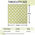 thumbnail image 2 of Green White Checkerboard Checkered Pattern Square Fitted Tablecloth with Elastic Edge,Square Table Cover,Washable Elastic Table Cover for Home Kitchen Party Decor 34"x34", 2 of 6