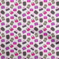 thumbnail image 1 of oneOone Viscose Jersey Pink Fabric Travel Diy Clothing Quilting Fabric Print Fabric By Yard 60 Inch Wide, 1 of 4