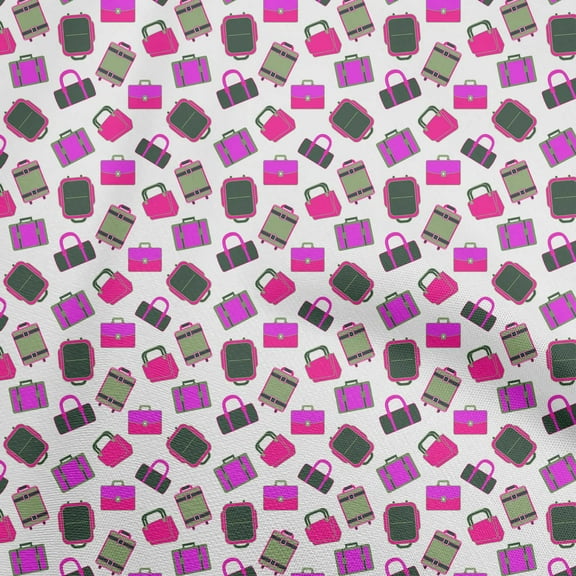 oneOone Viscose Chiffon Pink Fabric Travel Sewing Fabric By The Yard Printed Diy Clothing Sewing Supplies 42 Inch Wide