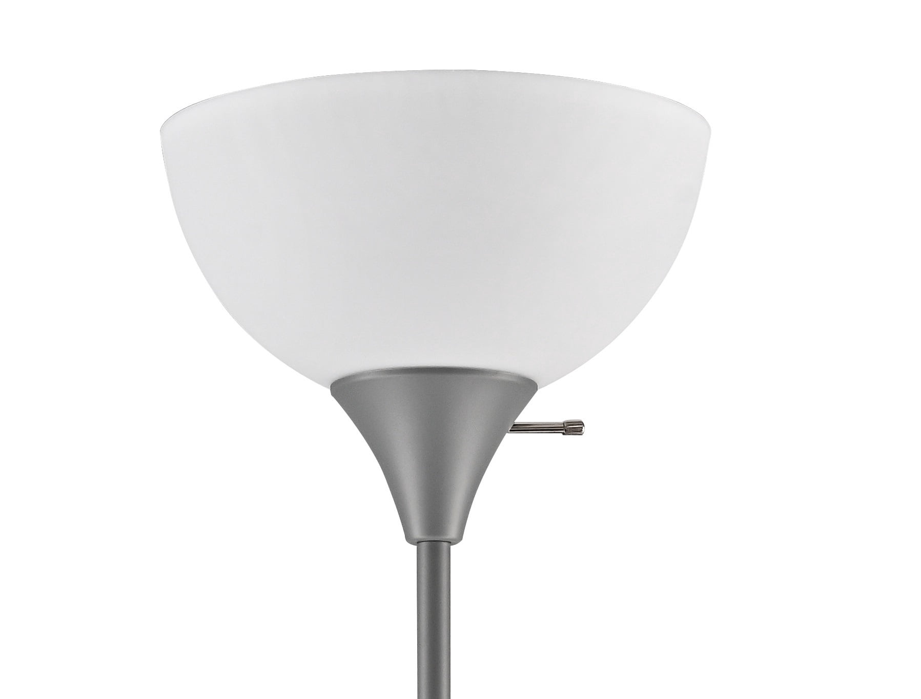 Mainstays 71 in Gray Floor Lamp, Modern Design
