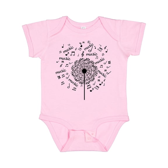 Inktastic Music Dandelion Musical Boys or Girls Baby Bodysuit