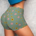 thumbnail image 2 of Sikiie Pig Face With Sunflower Print Workout Shorts Women Scrunch Butt Gym Shorts Seamless High Waist Tummy Control Yoga Biker Athletic Shorts, 2 of 5