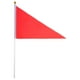 thumbnail image 1 of EeaseMX 50 banderas triangulares de color puro, ligeras y portátiles, para ondear a mano, para fiestas, deportes y reuniones (rojas), 1 of 7