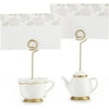 Kate Aspen, Place Card Holders, Tea Time Whimsy, Teapot and Teacup, Place Cards Included, Set of 6