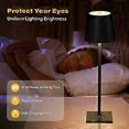 thumbnail image 4 of Wireless Table Lamps, 3 Color Stepless Dimming, 4000mAh Rechargeable Battery LED Desk Lamp for Bedroom/Couples(Black), 4 of 4