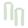thumbnail image 2 of Fotbe Green Checkboard Printed Class of 2024 Graduation Stole, 2 of 7