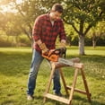 thumbnail image 2 of Mohsoe 12 Inch Gas Chainsaw 2-Stroke, Top Handle Cordless Chain Saw with ABS & Metal Construction, Automatic Oil Supply, Anti-Vibration Grip, Lightweight 8 lbs for Forest Cutting Family Logging, 2 of 6