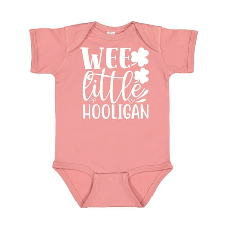 

Inktastic St. Patrick s Day Wee Little Hooligan with Shamrocks Gift Baby Boy or Baby Girl Bodysuit