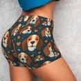 thumbnail image 4 of Naloa Cute Puppy Biker Shorts for Women Seamless Scrunch Short Women’s Yoga Shorts for Gym Running Sport Shorts - X-Large, 4 of 9