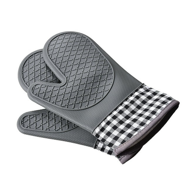 Toystoory 1 guante resistente al calor para hornear, guantes antideslizantes para horno microondas, manoplas aislantes de alta temperatura para Herramientas y accesorios para hornear Gris
