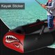 thumbnail image 2 of 4 Piezas Calcomanía de Vinilo A Prueba de Agua Dientes de Tiburón para Kayak Coche Camión Etiqueta Engomada DIy Divertido Etiqueta Engomada de, 2 of 8