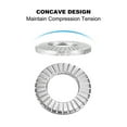 thumbnail image 4 of 304 Stainless Steel Flat Washers M3x6mm Belleville Spring Disc Washer Conical Knurled Metric Gasket 200 Pack, 4 of 7