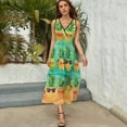 thumbnail image 5 of Lunarable Pineapple Sleeveless Dress Female Clothing Dress Women Summer 2025 Dress, 5 of 7