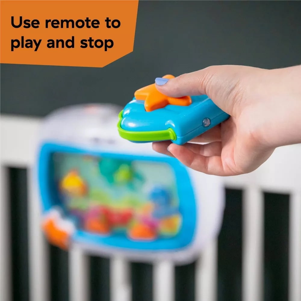 Sea Dreams Soother Musical Crib Toy and Sound Machine for Babies 0-36 Months, 8.7x11.9x5.22 Inches