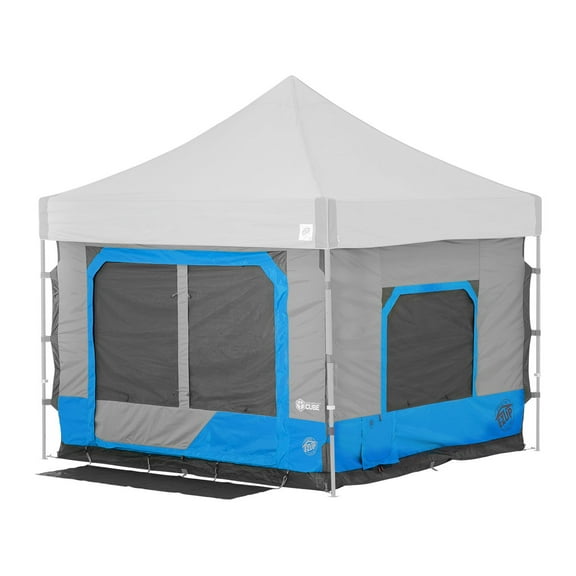 E-Z Up® Camping Cube™ Outdoor Canopy 6.4, Converts 10' Straight Leg Canopy into Camping Tent, Splash