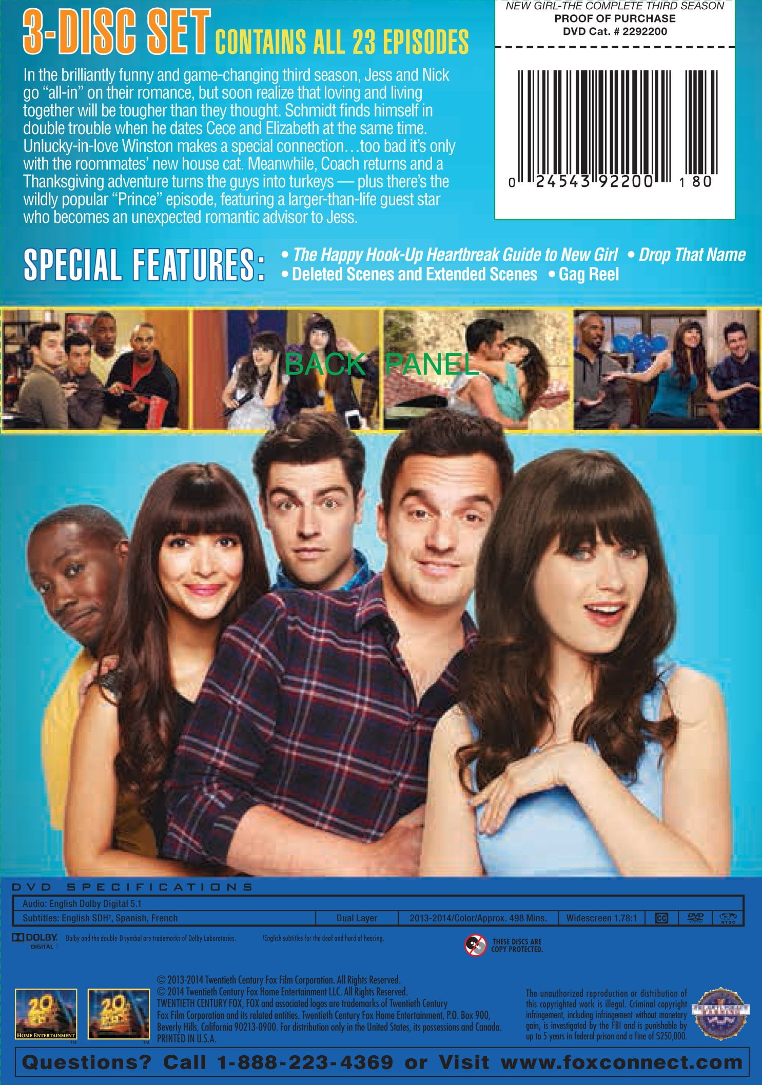New Girl: The Complete Third Season (DVD) - Walmart.com