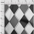 thumbnail image 2 of oneOone Rayon Dark Gray Fabric Argyle Sewing Material Print Fabric By The Yard 56 Inch Wide, 2 of 4