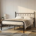 thumbnail image 4 of edx Full Size Classic Metal Platform Bed Frame with Headboard, Heavy-Duty Steel,  Under-Bed Storage, No Box Spring Needed, 4 of 7