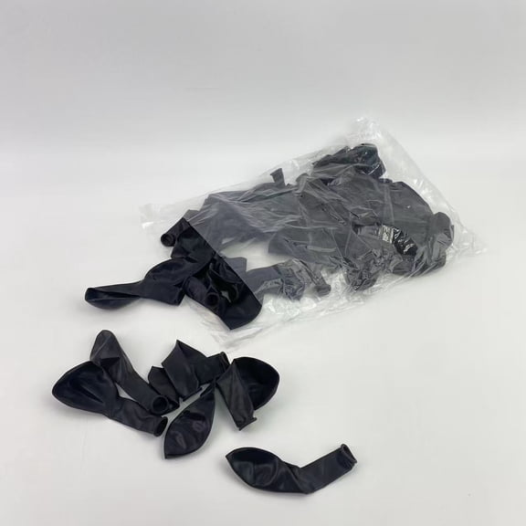 Carnira Balloons,Black Balloons 12 inch, Black Latex Balloons Party Balloons for Graduation Halloween Birthday Party Decorations - 50 pcs