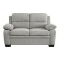 thumbnail image 5 of Lexicon Holleman Textured Fabric 2-Piece Upholstered Sofa Set in Light Gray, 5 of 12