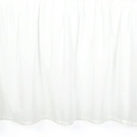 UPC: 0084122010178 | Lambs & Ivy Signature White Cotton Voile Ruffled Crib Skirt
