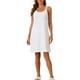 thumbnail image 2 of Vestido de pijama sin mangas para mujer INSPIRE CHIC, quimono de modal, camisones, camisetas de noche, vestidos de tirantes, M Blanco, 2 of 5