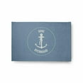 thumbnail image 1 of E by Design Gone Forever Overboard Nautical Indoor/Outdoor Rug - Dusty Smoke - 2 x 3 ft., 1 of 3