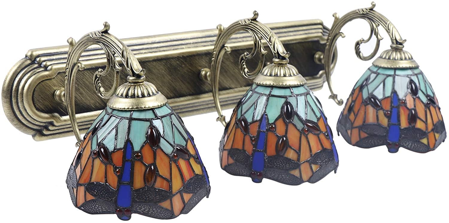 Stained Glass Bathroom Vanity Lights Rispa