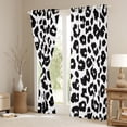 thumbnail image 3 of Manfei Cheetah Leopard Print Black Out Curtains, Black White Fashion Curtains Pack of 2 (42x63 Each), Teens Kids Adult Bedroom Curtains, Window Curtains Decor, 3 of 6