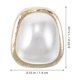 thumbnail image 4 of 1 par de pendientes minimalistas geométricos de perlas sintéticas para mujer, estilo francés, ligeros, para bodas, fiestas y uso diario., 4 of 7