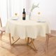 thumbnail image 1 of Mantel de lino texturizado AUSSPVOCT, impermeable, 152 cm, redondo, 1 of 8