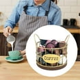 thumbnail image 3 of CUTICATE Coffee Pod Holder Coffee Pod Containers Coffee Bar Accessories Metal Coffee Pod Basket Organizer for s Countertop gold, 3 of 8