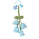 thumbnail image 1 of Llavero tejido a mano con forma de campana de orquídea y flor, llavero de flores tejidas, regalos, monedero, accesorios de cartera para teléfono, llav Azul, 1 of 8