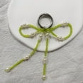 thumbnail image 5 of Bottone Sweet Pearl Beaded Bowknot Keychain Pendant Fashion Lovely Hangings Ornament Keyring Backpack Decoration Charm Jewelry, 5 of 7