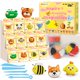 thumbnail image 1 of Kit de arcilla WOKWCI Air Dry para niños con 12 animales y 5 herramientas, 1 of 8