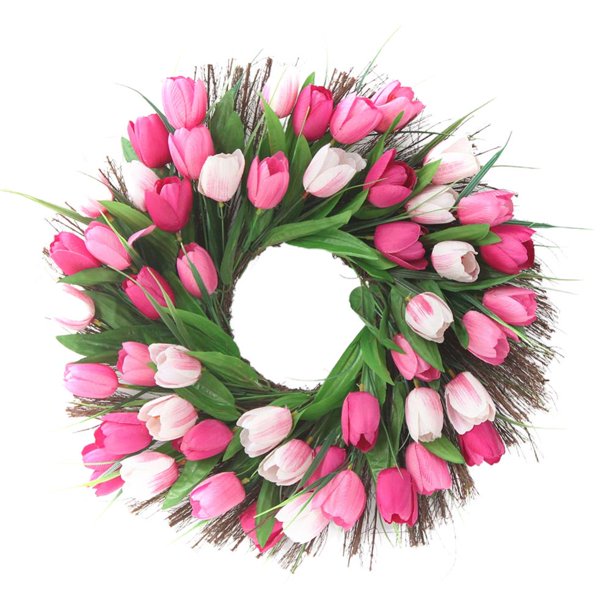 Guirnalda De Flores Artificiales Para Colgar En La Pared, Decoración De Primavera Para Puerta Delantera, Jardín, Boda Inevent HA034788-00