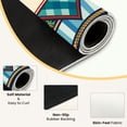 thumbnail image 3 of Mahjong Mat 31.5" x 31.5" Nautical Compass Anchor Blue Red Stripes Non-Slip Noise Reduction Mahjong Tiles Table Cover for Dominoes Poker Card Board and Tile Games, 3 of 6