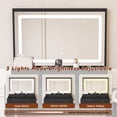 thumbnail image 6 of CQSXDA Mirror Vanity Desk in Black Color With 5 Drawers and Adjustable Lighting for Makeup and Hair Drying Needs, 6 of 11