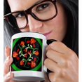 thumbnail image 2 of 3dRose, Chinese Orange Flowers Pattern, 15oz Two-Tone Black Mug, 2 of 7