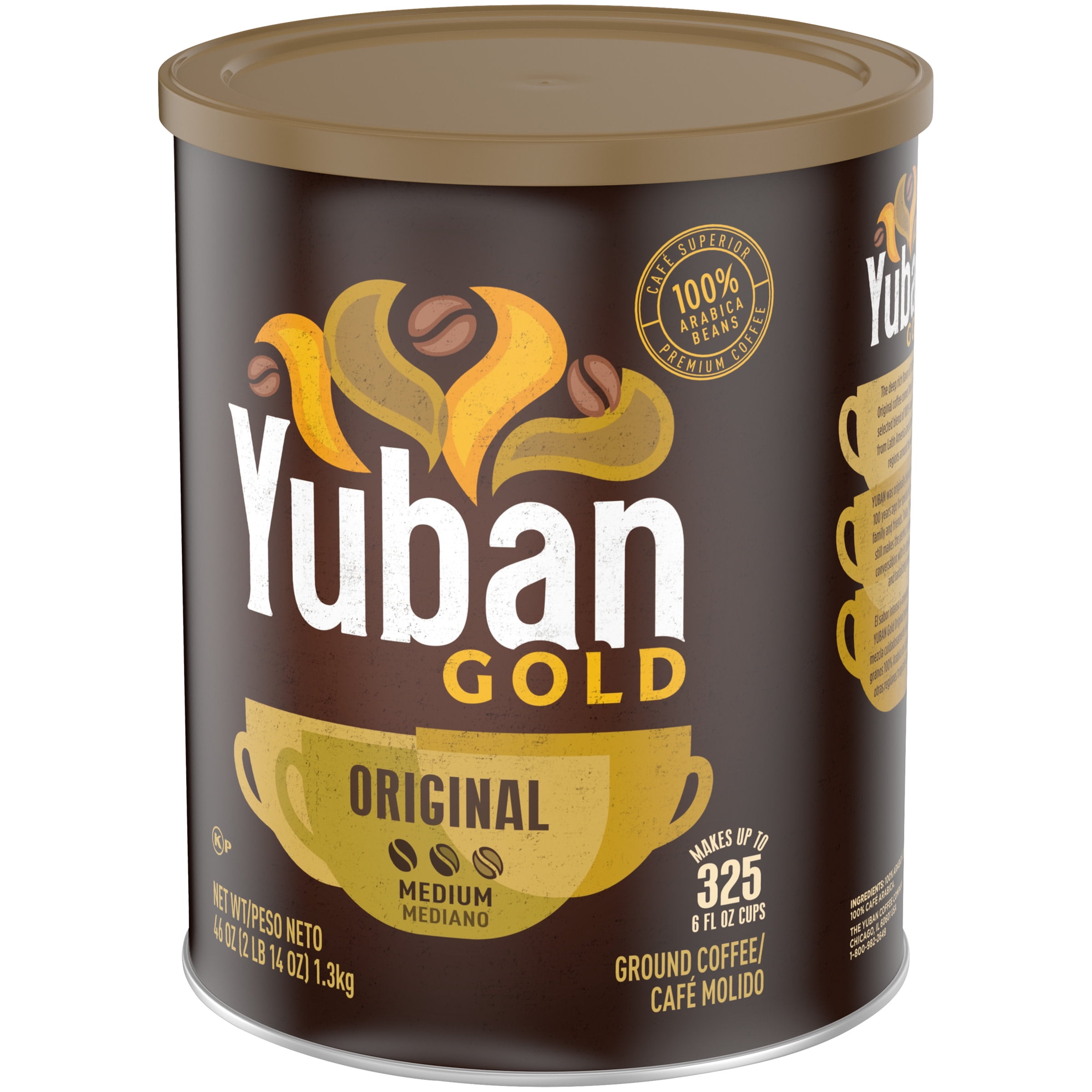 Yuban Gold Original Medium Roast Ground Coffee, 100% Arabica Beans