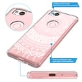 thumbnail image 4 of Pixel 2 Case, Rosebono Mandala Henna Pattern Designed Slim Shockproof Hard PC+TPU Bumper Protective Armor Defender Cover for Google Pixel 2 (Mandala Henna), 4 of 5
