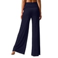 thumbnail image 5 of Shadoumai 2026 Coral Fold Over Yoga Pants, On-Trend Solid Wide Leg Loose Fit Lounge Pants with Ruched Waist, for Yoga Sports Everyday, 5 of 6