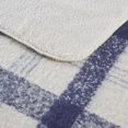 thumbnail image 3 of Woolrich Bloomington Mid-Century Faux Mohair to Sherpa Fabric Throw in Blue, 3 of 5