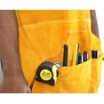 thumbnail image 6 of G & F Leather Welding Apron 6 Pockets, Heat & Flame-Resistant Heavy Duty Work Aprons, 42", Yellow, 6 of 7