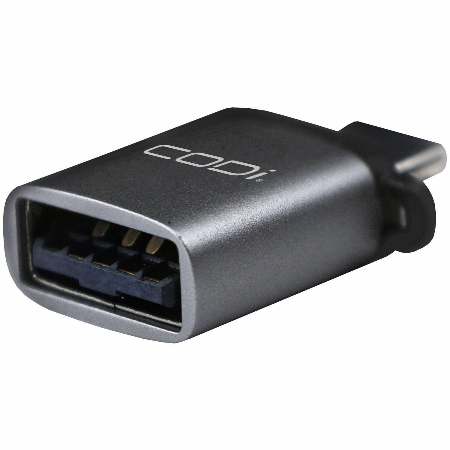 CODi USB-C to USB-A Adapter w/ 10Gbps Data Transfer Speed - 1 x USB Type A - Female - 1 x USB Type C - Male - Space Gray